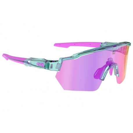 Lunettes AZR Race Rx - Turquoise vernie / rose